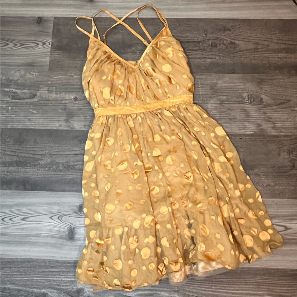Arden B Gold Mini Dress Size Small